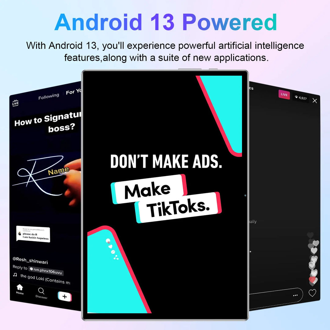 Nuevo 2026, 10.36" con sistema Android 13, procesador de 14 núcleos, 16 GB + 1 TB, batería de 20000 mAh, 5G, doble SIM, WiFi, doble cámara de 16 MP + 32 MP, uso diario versátil