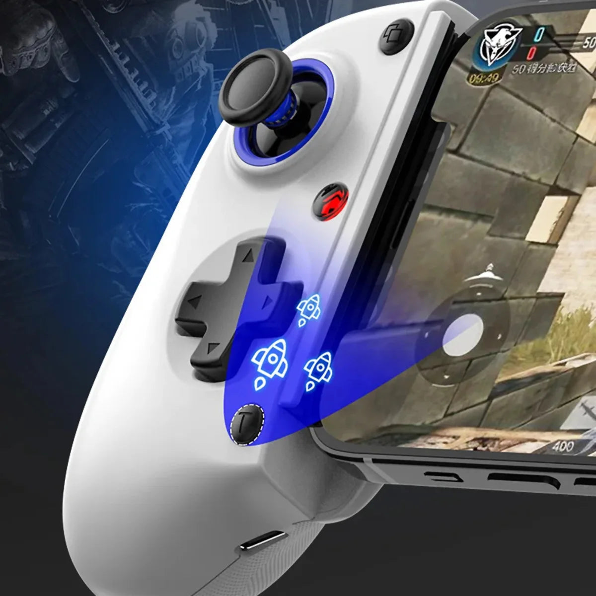 Controlador Gaming KLACK D11 Inalámbrico Bluetooth Extensible para Switch Android iPhone iPad PC PS3 PS4 Xbox