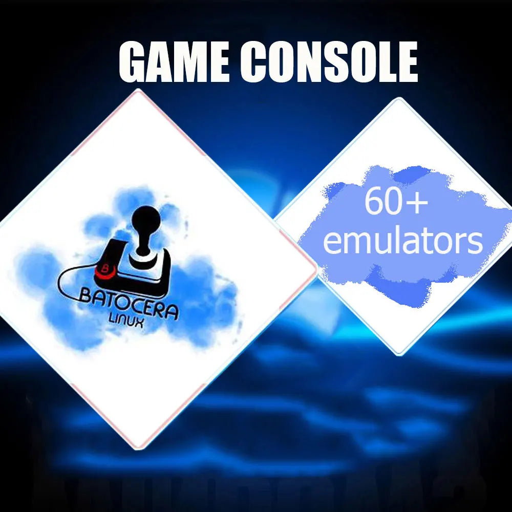 Consola de Juegos Retro U9 PRO, Disco Duro de 500 GB, Windows + Batocera, 3865U, Más de 7000 Juegos para Wii, PS2, XBOX, PSP, GameCube, N64, Control Inalámbrico