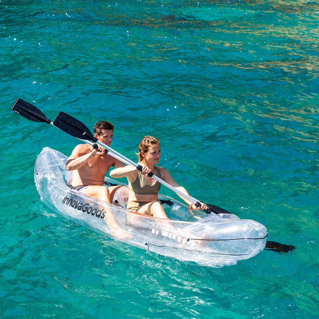 Kayak Inflable Transparente con Accesorios 312 cm 2 Plazas ﻿