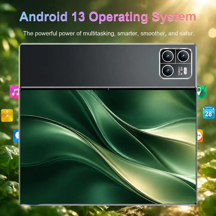 Tableta Android 2026 con pantalla de 10,36 pulgadas, versión global, procesador de 14 núcleos, Android 13.0, batería de 20000 mAh, 16 GB + 1 TB de memoria, WiFi estable, cámaras de 16 MP y 32 MP para estudiar y para el us