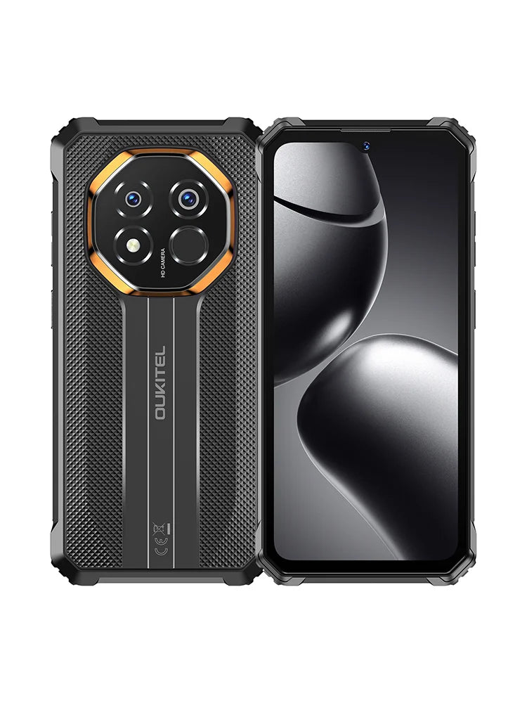 Teléfono inteligente resistente OUKITEL G7, desbloqueado, 16 GB de RAM (4+12) + 64 GB/128 GB/256 GB de ROM, 1 TB TF, pantalla HD de 6,52 pulgadas, IP68/IP69K, teléfono Android 16 resistente, batería de 10600 mAh, pantalla