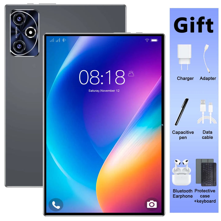 Nueva Tablet 5G WiFi Android 13 2026, 10 Núcleos, 16GB de RAM, 1TB de ROM, Batería de Gran Capacidad de 20000mAh, Cámara Dual de 16MP+32MP, Tablet Ligera para Niños, Aprendizaje, Juegos para Adultos, Viajes, Regalo de Vac