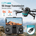 Kit de dron RC negro: dron, control remoto y pantalla con transmisión de imagen