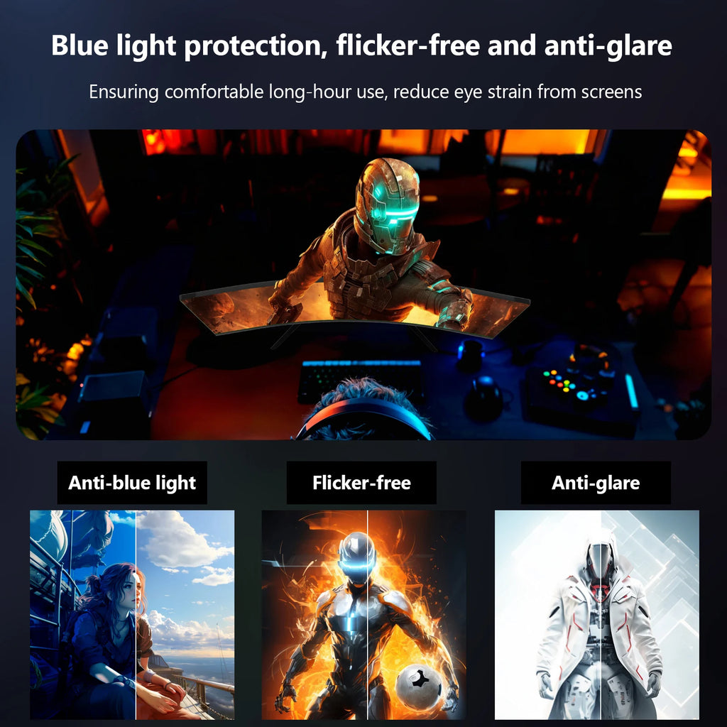 Monitor curvo para juegos Z-EDGE de 27 pulgadas 1K 1920 x 1080 Full HD, 200Hz, 1ms MPRT, panel VA 16:9, HDR10, FreeSync, curvatura 1500R, 350cd/m², 16.7M colores de visualización, Compatible con VESA