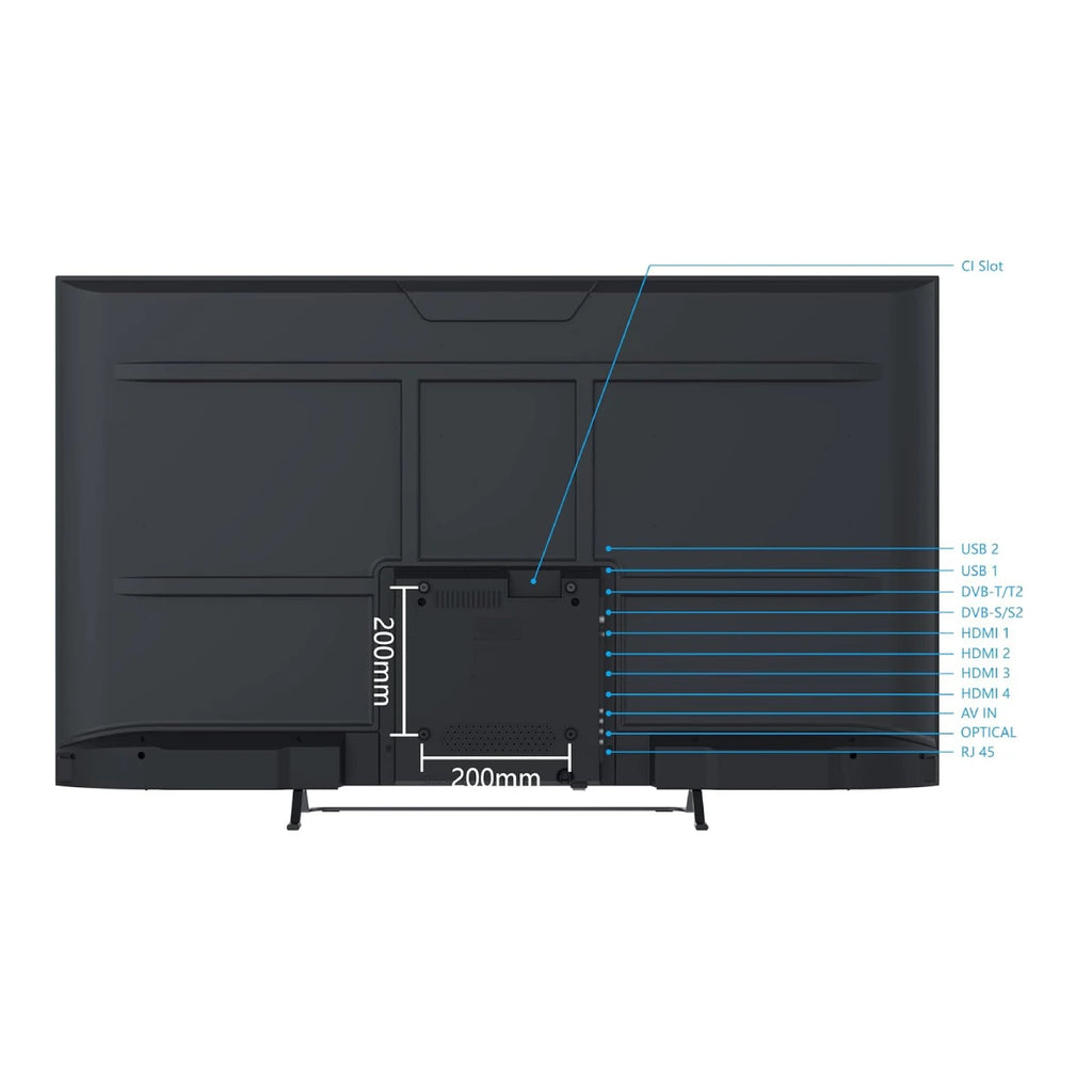 Smart Tech 55Ug10V3 55" Ultra HD 4K Smart HDR Google TV, Dolby Audio, Wi-Fi, Bluetooth, Chromecast, Negro