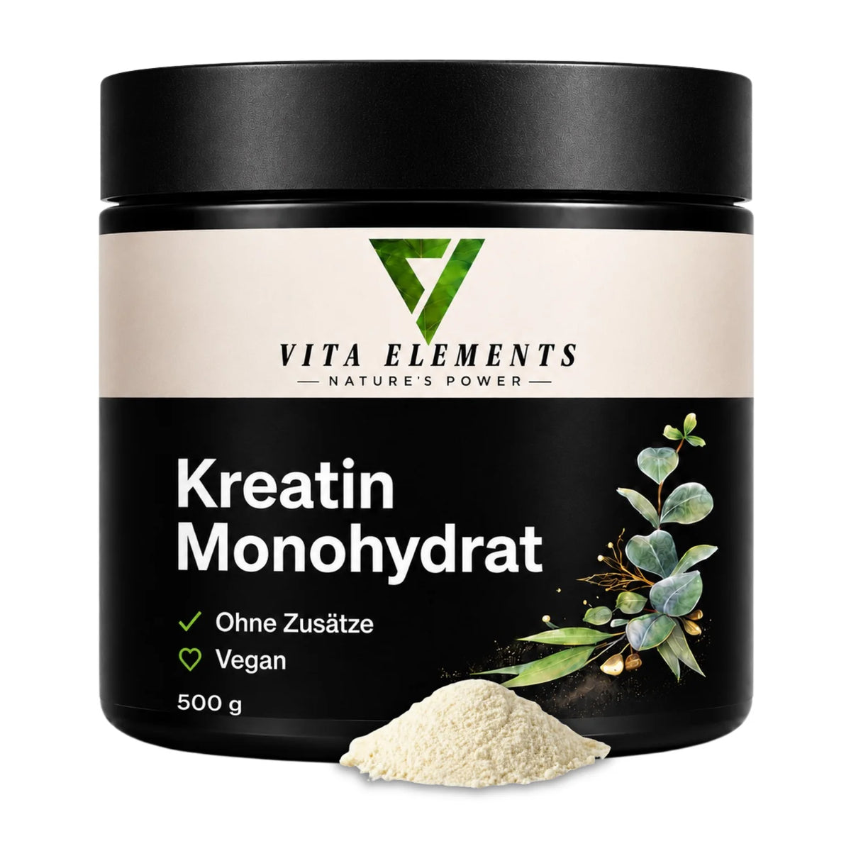 Creatina Monohidrato en Polvo |     Probado en laboratorio en Alemania |     Suplementos para la salud |     Nutrición Deportiva |     Con 3000 mg de creatina por porción. |     Sin Adiciones Innecesarias |     Vegano |