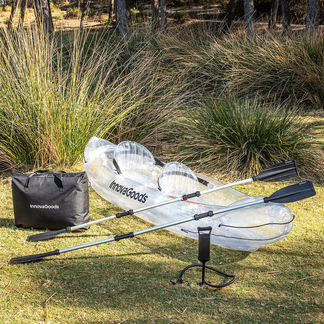 Kayak Inflable Transparente con Accesorios 312 cm 2 plazas ﻿