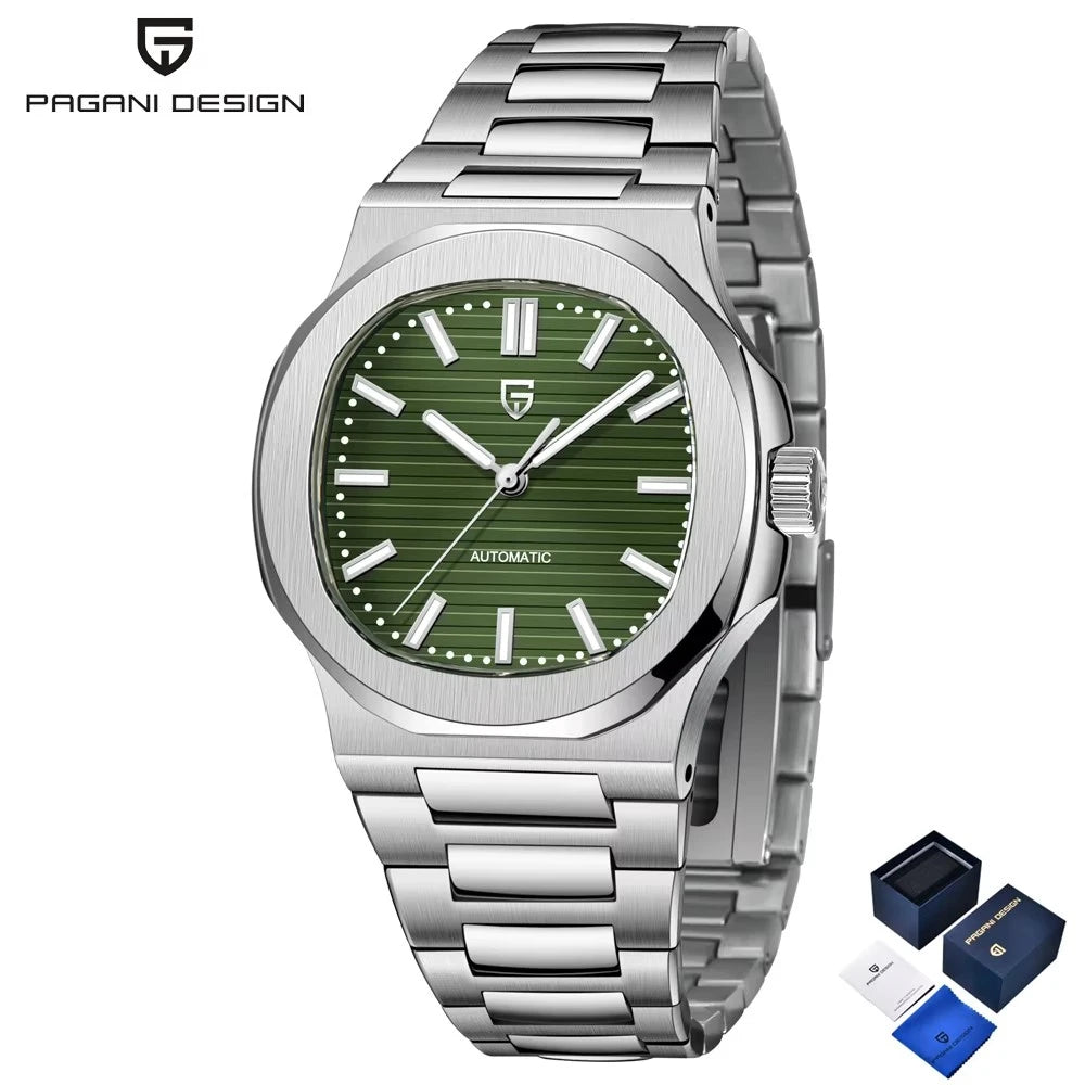 2026 New PAGANI DESIGN Rose Gold Men's Watches Luxury Mechanical Automatic Watch For Men Luminous AR Sapphire Mirror Waterproof Stainless Steel Man Gift Clock