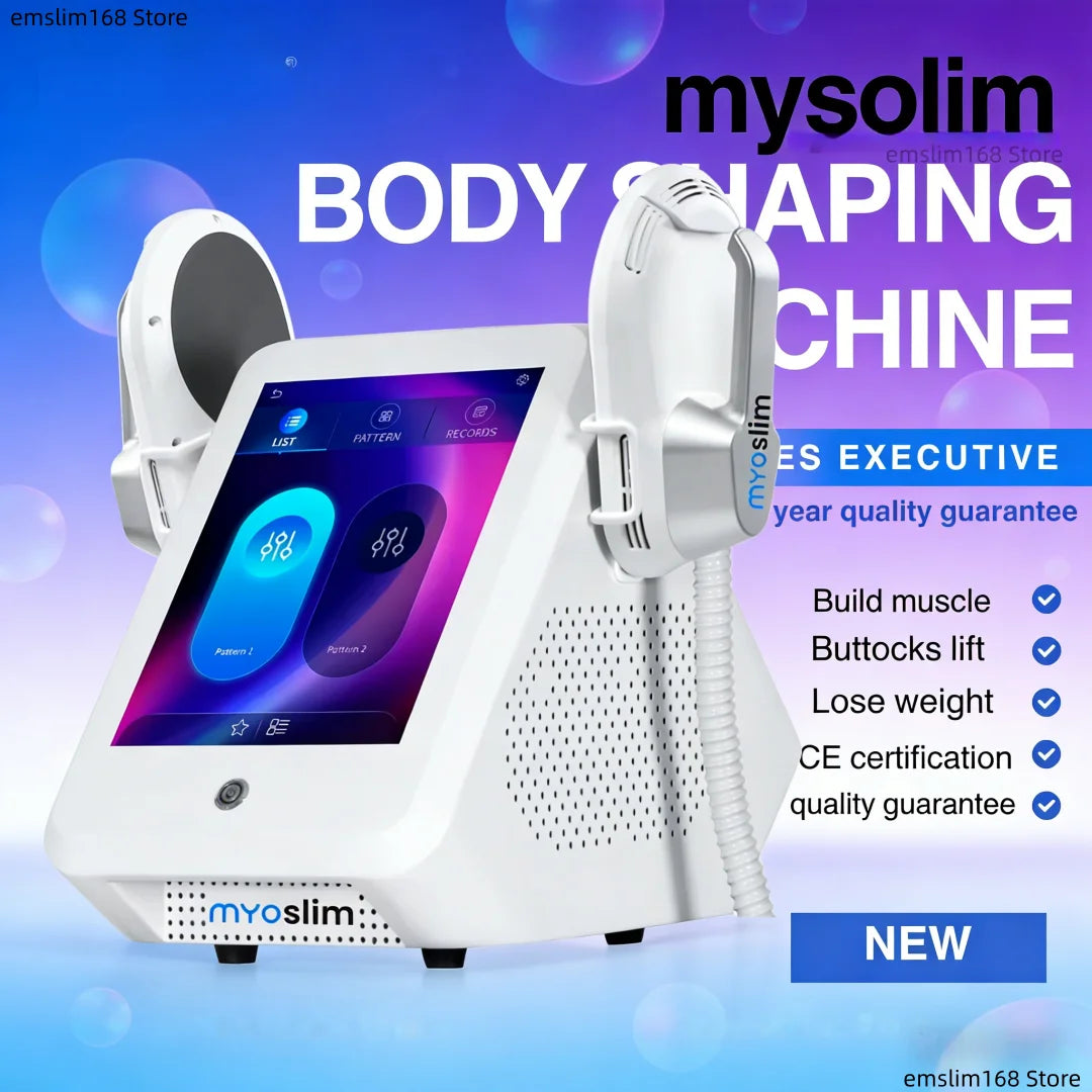 Máquina EMS Profesional para Adelgazar el Cuerpo, Estimulación Muscular, Pérdida de Peso, Terapia de Escultura Corporal, 4 Manijas, Quemador de Grasa Pélvica y de Glúteos