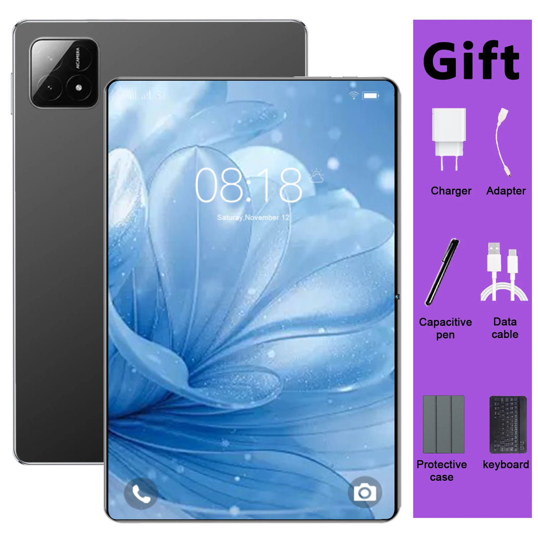 Tablet PC de 10.36 Pulgadas con 5G, Android 13, Procesador de 14 Núcleos, Cámaras Dobles, Doble SIM, 20000 mAh, 16 GB de RAM + 1 TB de ROM, Google Play, Bluetooth, Wifi