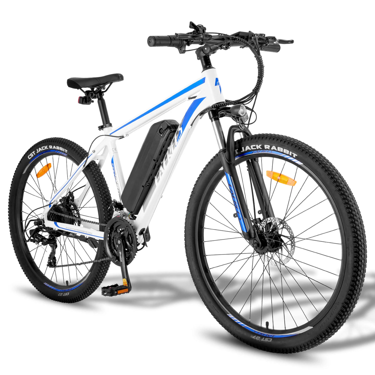 Bicicleta eléctrica FAFREES de 27.5", autonomía máxima de 65 km, motor de 250 W y 25 km/h, suspensión delantera, 7 velocidades y modo de asistencia, bicicleta urbana para adultos, cuadro bajo, modelo F28 MT