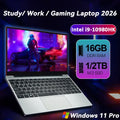 Notebook portátil nueva 2026, computadora de juegos con Windows 11 de 14.1 pulgadas, PC gamer Intel Core I9 10980HK, laptops I9 para estudio y trabajo, portátil notebook