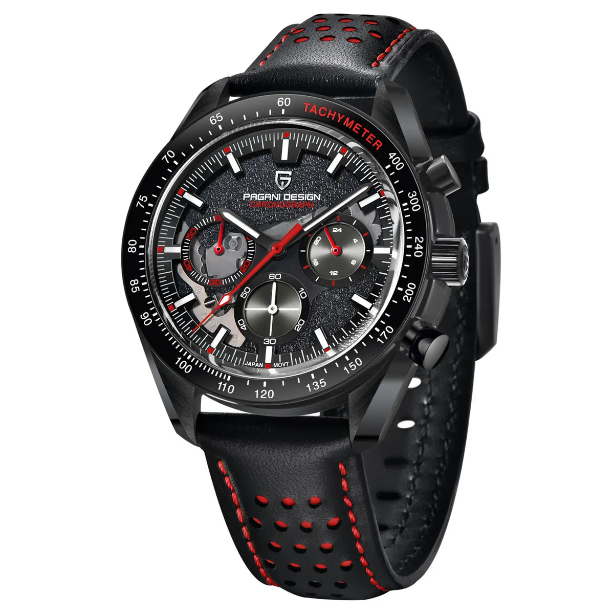 2026 New PAGANI DESIGN Moon Men's Watches Top Luxury Quartz Watch For Men Chronograph AR Sapphire Mirror Waterproof Leather Gift