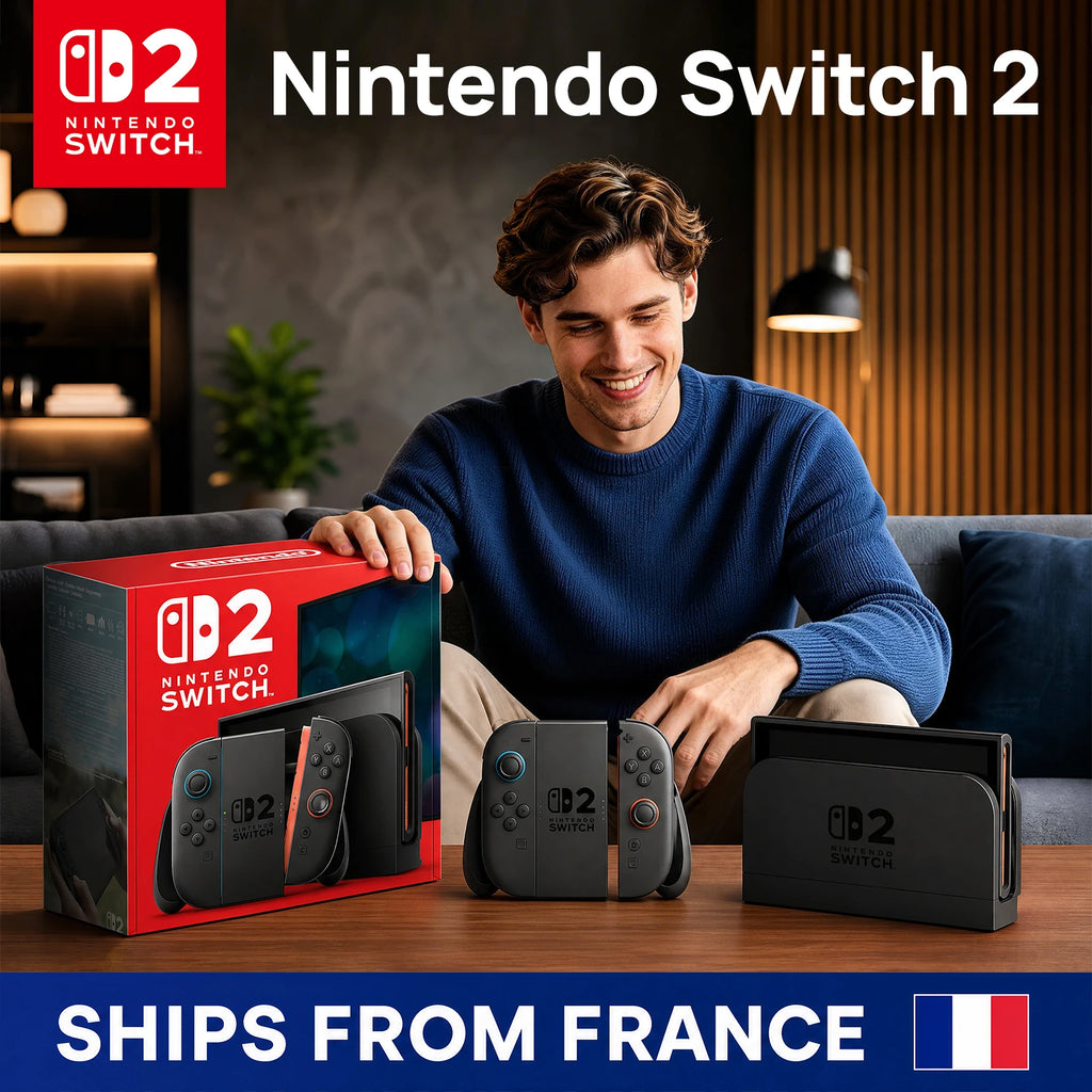 Nintendo Switch 2 Edición Estándar: Pantalla de 7,9 Pulgadas 1080P, Almacenamiento de 256 GB, HDR, 120 FPS, Joy-Con 2 Mejorado, Base 4K, Compatibilidad con Versiones Anteriores