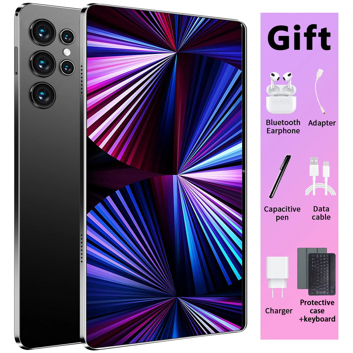 Nueva Tablet 5G de 10.36 Pulgadas, Android 13.0, 16GB de RAM, 1TB de ROM, 20000mAh, 14 Núcleos, WPS Office, Pantalla HD, Tablet PC con Teclado Bluetooth