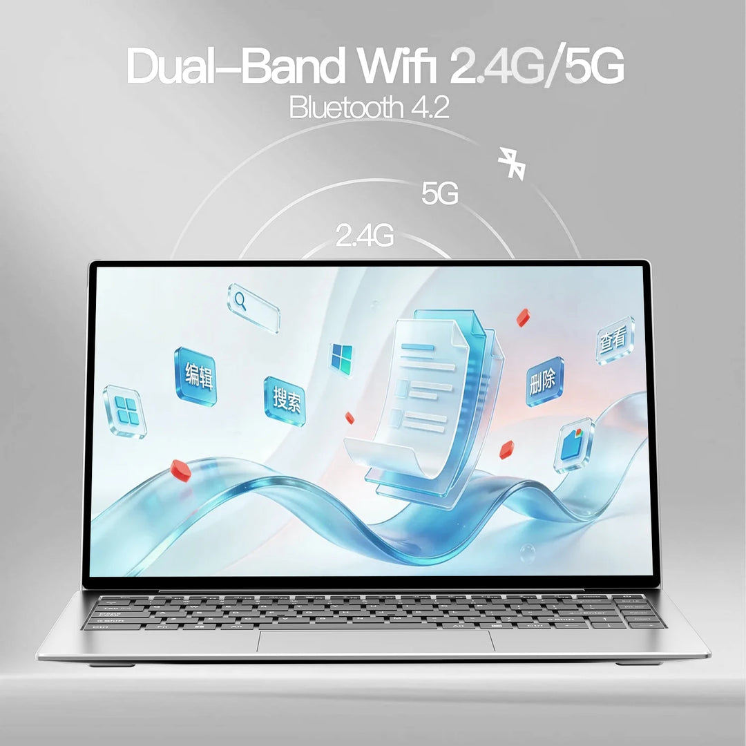 14.1" Ordenador portátil Intel 4405U, PC con Windows 11, 16 GB de RAM, SSD de 256 GB, 1 TB, 2 TB, ordenador portátil ultrafino, HD 1080P