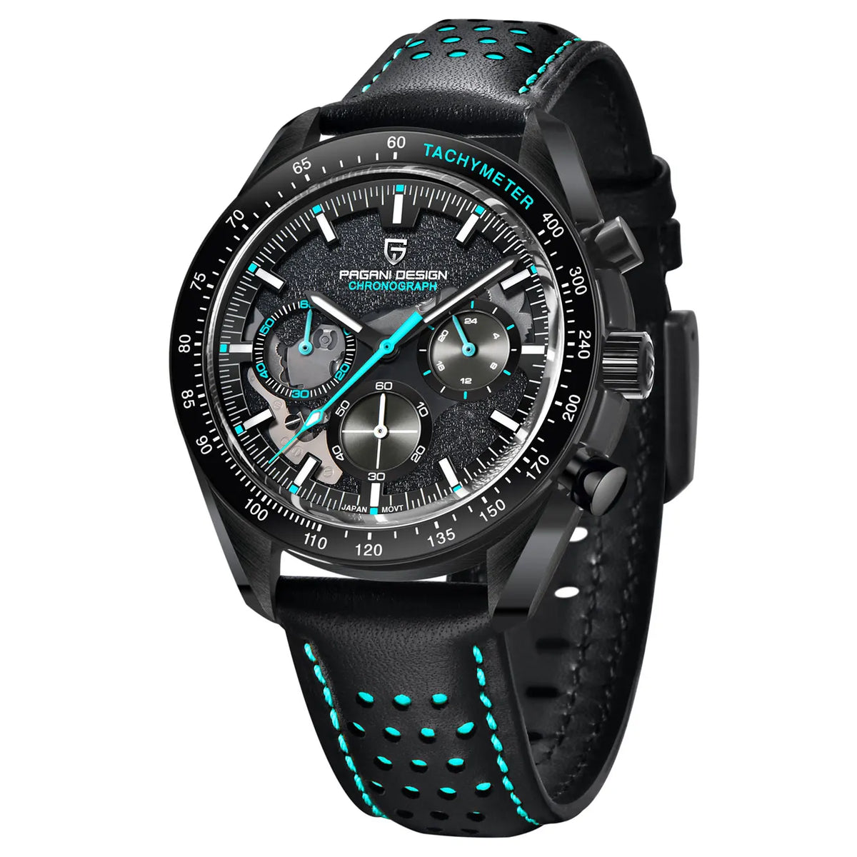 2026 New PAGANI DESIGN Moon Men's Watches Top Luxury Quartz Watch For Men Chronograph AR Sapphire Mirror Waterproof Leather Gift