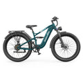 ZAZAWORK CF500 27.5' Fat Tire Full Suspension Electric Bike 250W 48V 20Ah Battery 7-Speed Hydraulic Disc Brake Up to 120km Range All-Terrain Commuter CE Certified