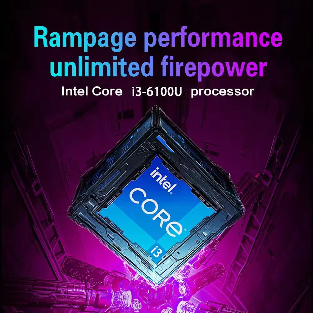 Portátil FUCHU para Oficina y Escritorio, 15.6'', Intel Core I3-6100U, 16GB RAM, 256GB/512GB/1TB/2TB SSD, Windows 11 Pro, para Juegos, Estudio y Trabajo
