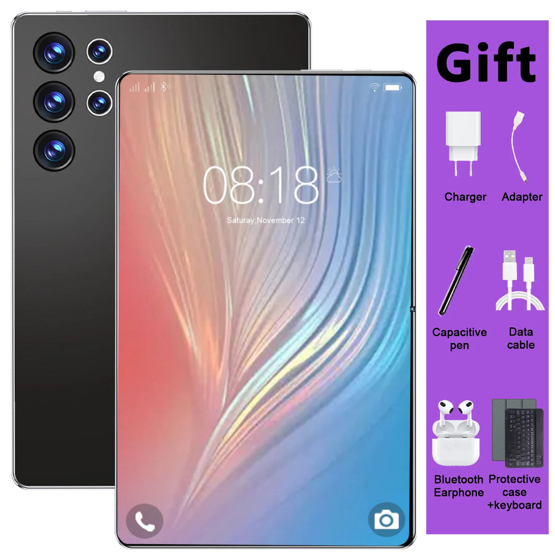 Tablet PC de 10.36 Pulgadas con 5G, Android 13, Procesador de 14 Núcleos, Cámaras Dobles, Doble SIM, 20000 mAh, 16 GB de RAM + 1 TB de ROM, Google Play, Bluetooth, Wifi