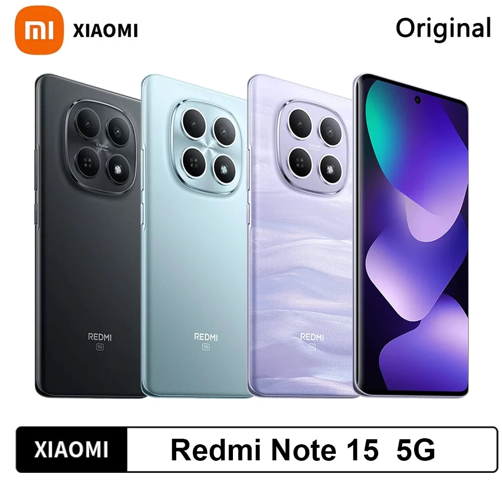 Smartphone Xiaomi Redmi Note 15 5G Versión Global 6.77'' AMOLED 120Hz Cámara 108MP Batería 5520mAh NFC Snapdragon 6 Gen 3