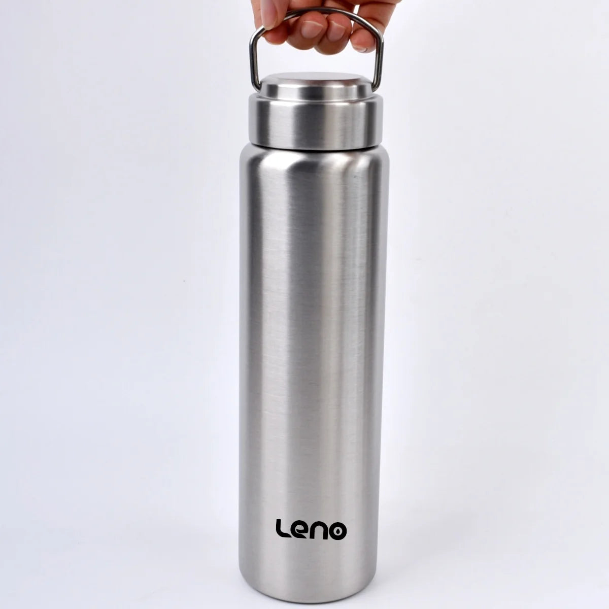 Botella de agua deportiva de acero inoxidable de gran capacidad, taza de agua resistente de una sola capa, botella de metal, artículos para beber, para acampar, deportes, gimnasio, 1 ud.