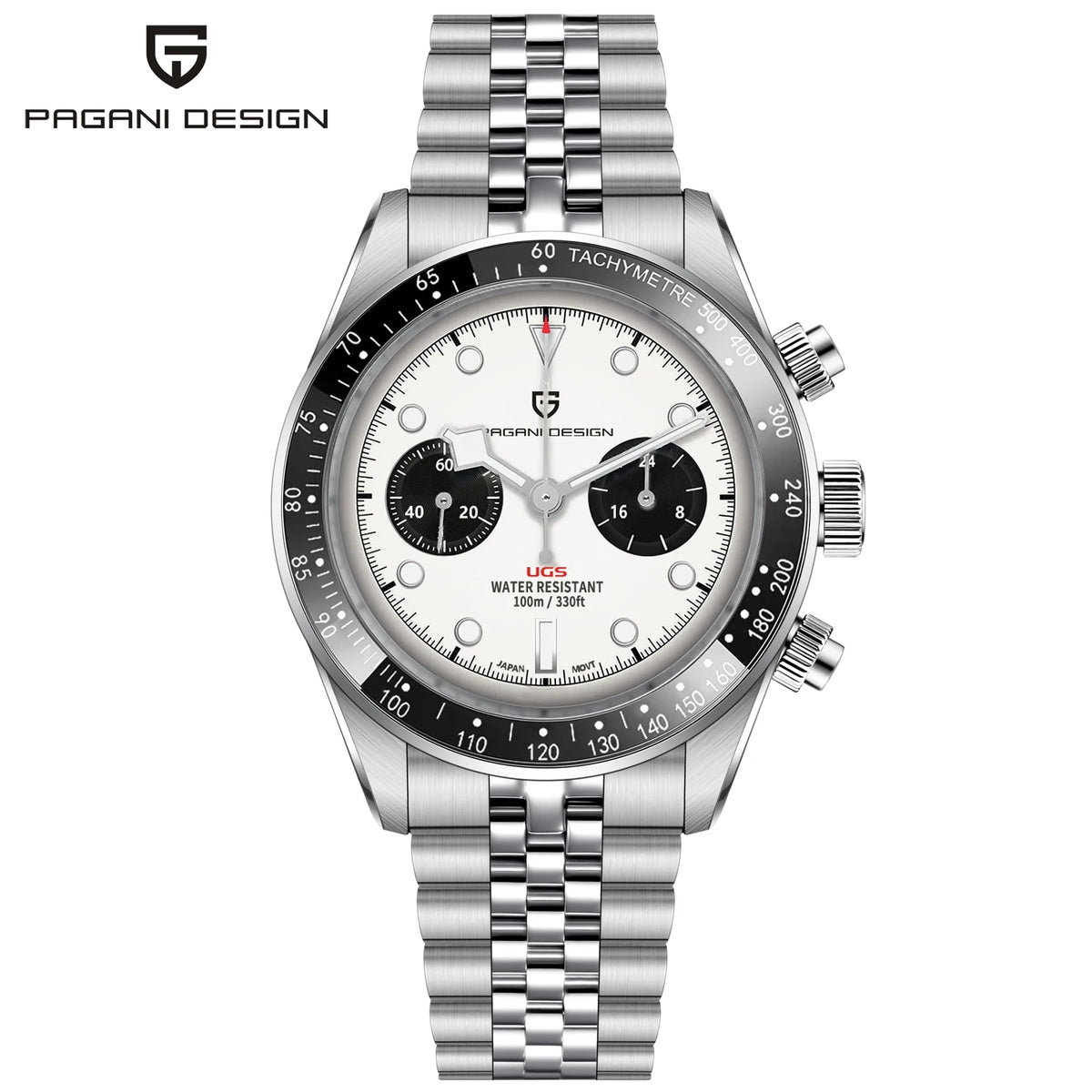 PAGANI DESIGN Men's Watches 2026 New BB Chronograph Men's Watches Luxury Quartz Watch For Men AR Sapphire mirror 100M Waterproof Luminous 316L Stainless steel Strap Wristwatch Men Local warehouse Fast transportation