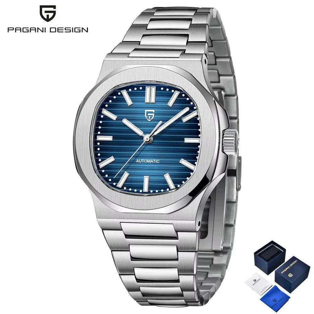 2026 New PAGANI DESIGN Rose Gold Men's Watches Luxury Mechanical Automatic Watch For Men Luminous AR Sapphire Mirror Waterproof Stainless Steel Man Gift Clock