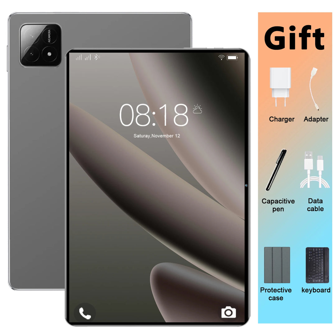 Nueva Tablet 2026, 12000mAh, Versión Global, 16GB+1TB de Almacenamiento, Pantalla HD 4K de 10.36 pulgadas, Android 13, 5G, Doble SIM, WiFi, GPS, WPS, Tablet PC