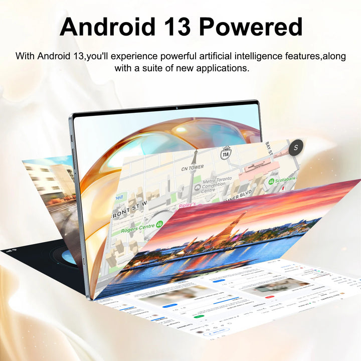 Tableta Global Nueva 2026 de 10.36 pulgadas, Android 13, 20000mAh, 16GB, 1TB, 14 núcleos, 4K HD, 5G, WIFI, Bluetooth