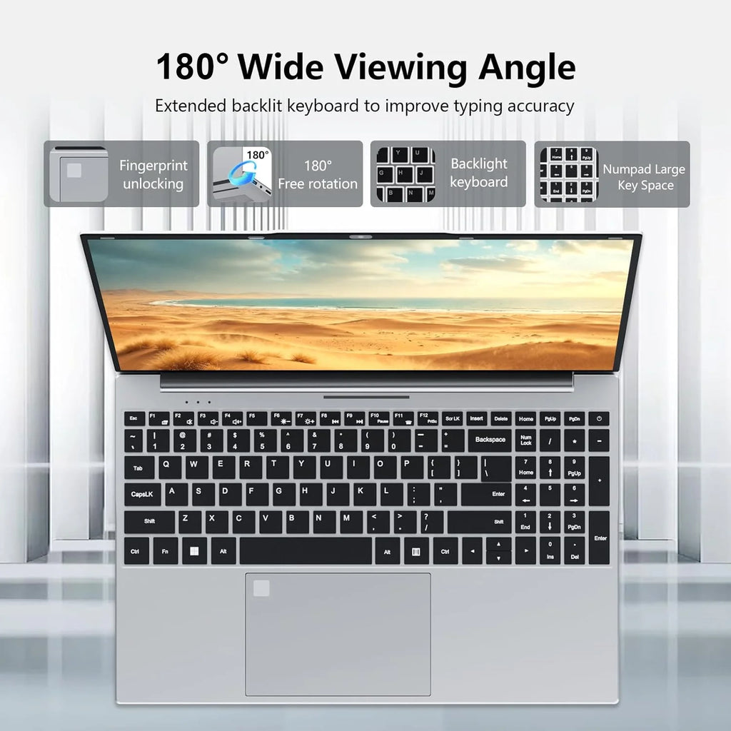 2026 Laptop Intel Core I9 10980HK Notebook Windows 11 Pro 16GB RAM 1TB 2TB SSD Office Gaming 15.6 inch Laptops Backlit Keyboard Fingerprint UnIock