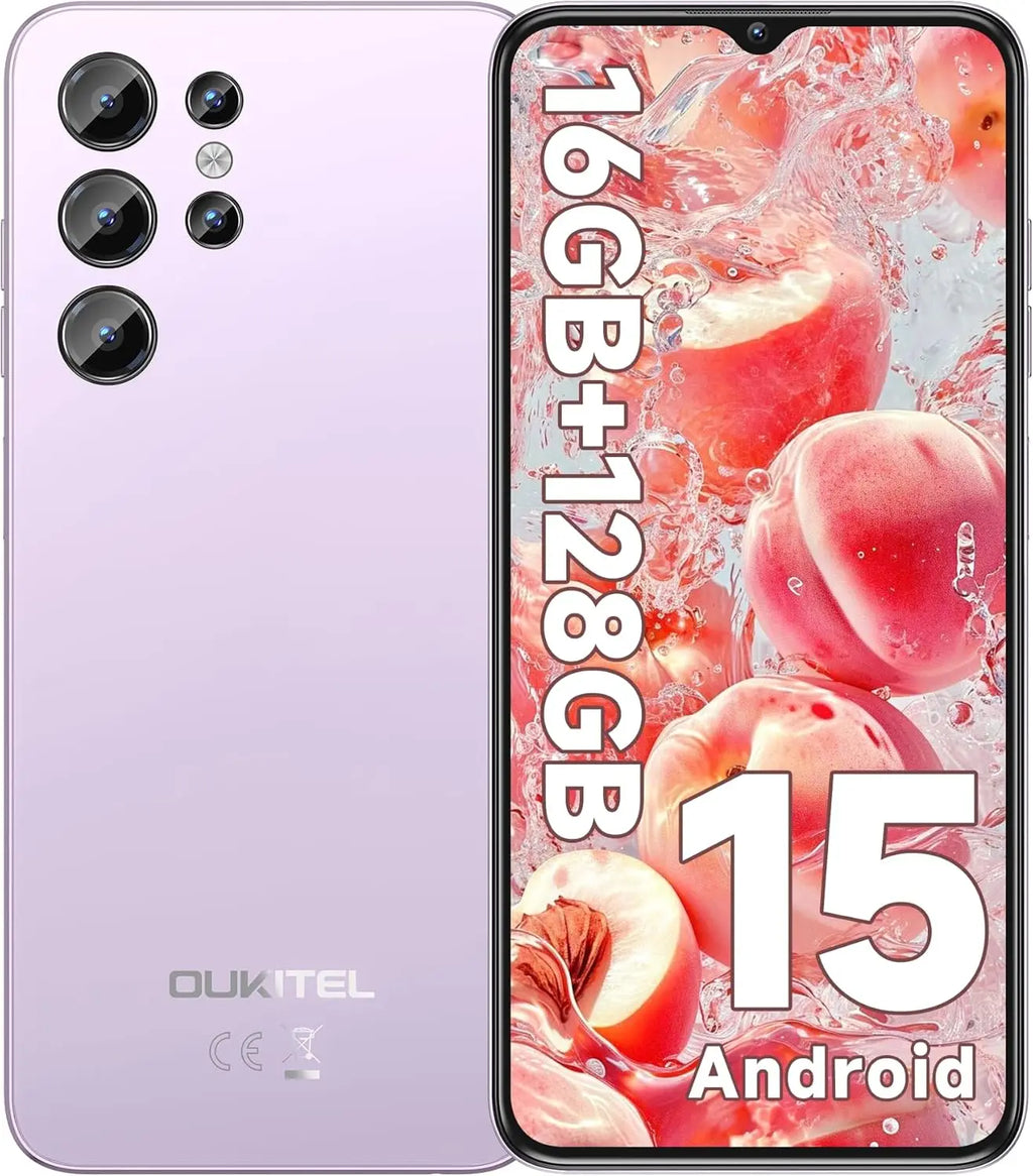 Teléfono celular OUKITEL C1 Android 15 desbloqueado, pantalla de gota de agua de 6.52'', 16GB+128GB (TF 1TB), batería de 5150mAh, cámara principal de 13MP y frontal de 5MP, teléfono móvil económico con doble SIM y desbl