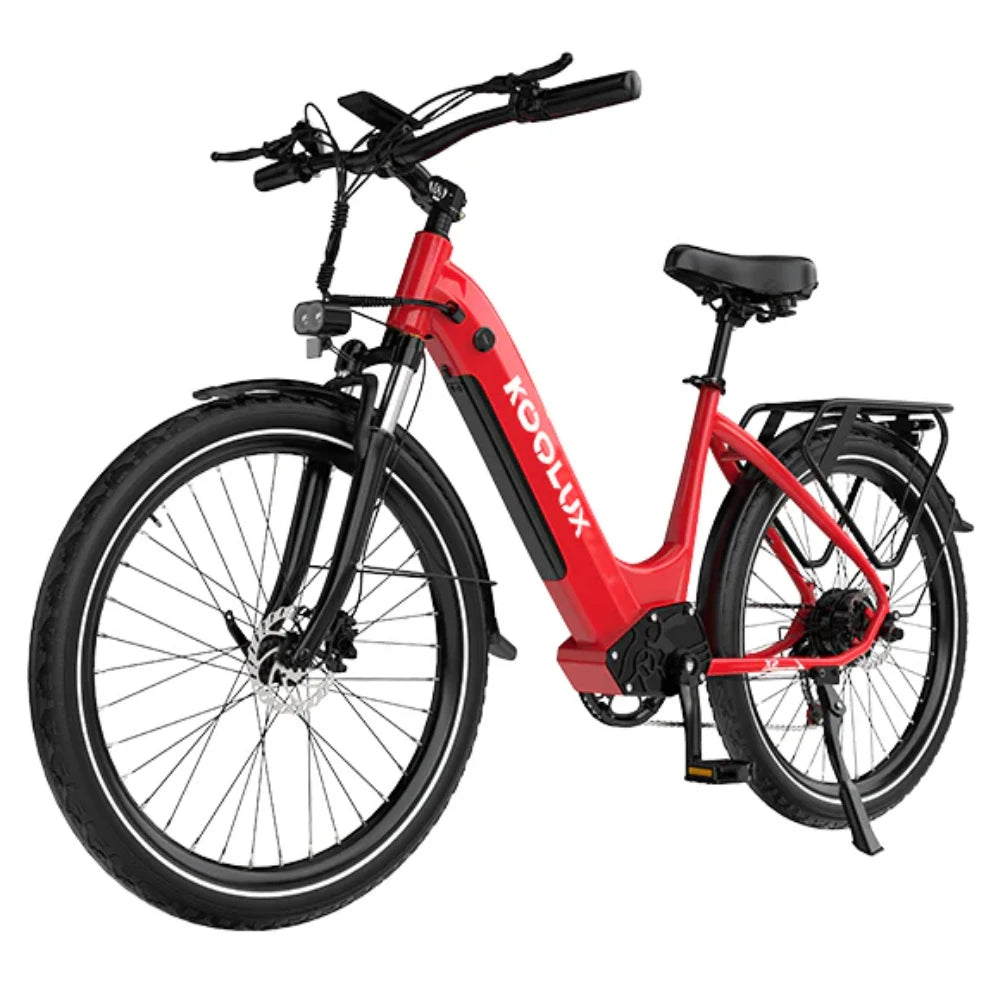 Bicicleta eléctrica KOOLUX X2 de 7 velocidades, 48v, 26 pulgadas, urbana, motor eléctrico, híbrida para adultos