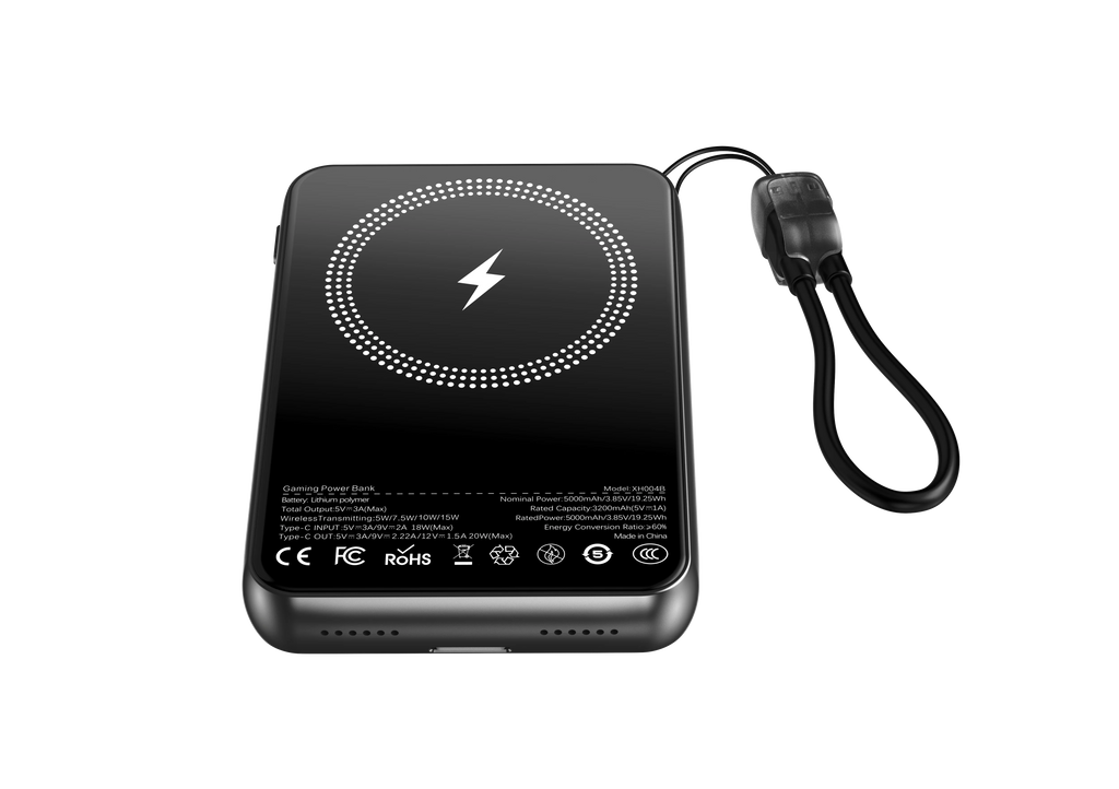 Consola de Videojuegos Retro 2 en 1 con Banco de Energía y Carga Rápida, Reproductor de Juegos Portátil de Mano