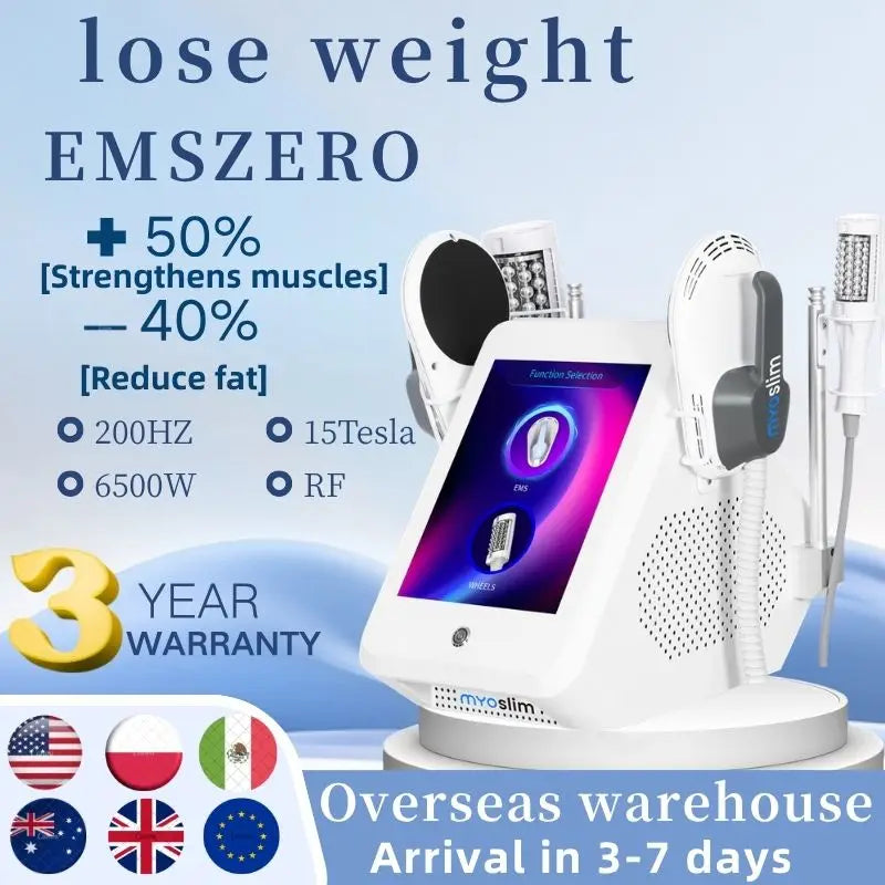 Máquina de Escultura Corporal EMS MYOslim de 6500W, 200HZ, Modelado Electromagnético, Adelgazamiento, Estimulación Muscular, Pérdida de Peso