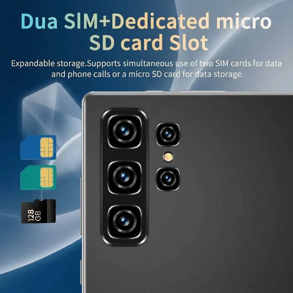 Tablet con 16 GB + 1 TB, cámara de 16 MP + 32 MP, versión global 5G, batería de 20000 mAh, pantalla de 10,36 pulgadas, Android 13, WPS, WiFi 5G, Bluetooth, doble SIM, función de llamadas telefónicas.