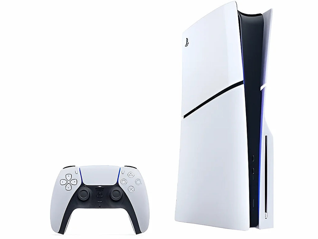 Ps5 Slim White Edition Console (1Tb) – E Chassis – Version with Reader – 1 Dualsense Controller