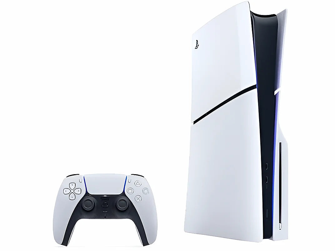 Ps5 Slim White Edition Console (1Tb) – E Chassis – Version with Reader – 1 Dualsense Controller
