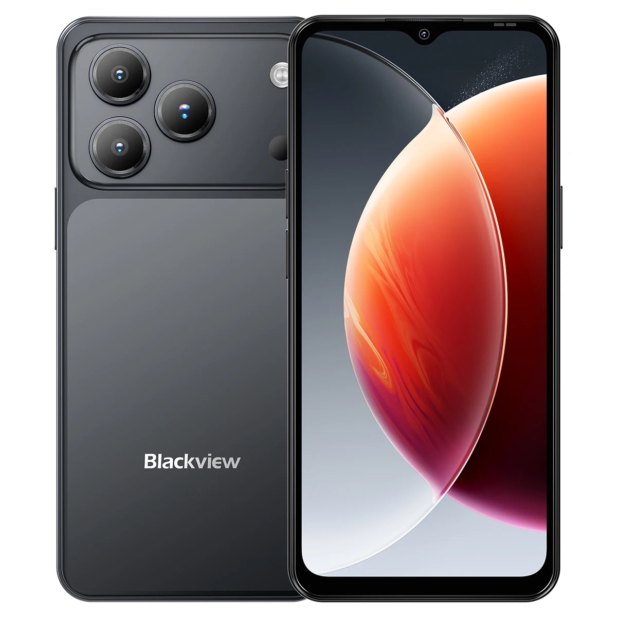 Smartphone Blackview WAVE 7C 4G desbloqueado, pantalla IPS HD+ de 6.56'', 16 GB (4+12) RAM + 128 GB ROM, procesador Unisoc, batería grande de 5000 mAh, cámara frontal de 32 MP y trasera de 13 MP, Android 16, teléfono móvil de doble SIM para uso diario