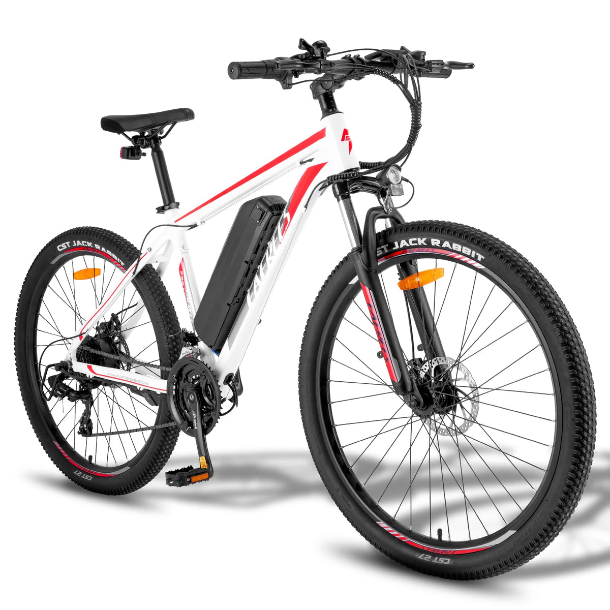 Bicicleta eléctrica FAFREES de 27.5", autonomía máxima de 65 km, motor de 250 W y 25 km/h, suspensión delantera, 7 velocidades y modo de asistencia, bicicleta urbana para adultos, cuadro bajo, modelo F28 MT