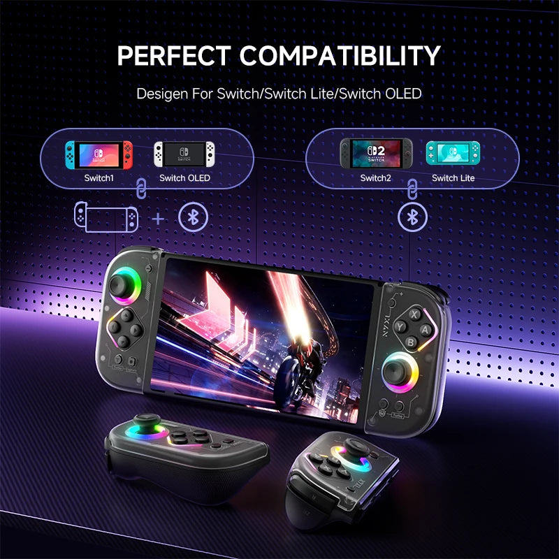 Control Inalámbrico para Juegos NYXI Hyperion 2 Compatible con el Modo de Mesa y el Modo Portátil de Switch para 2 Jugadores