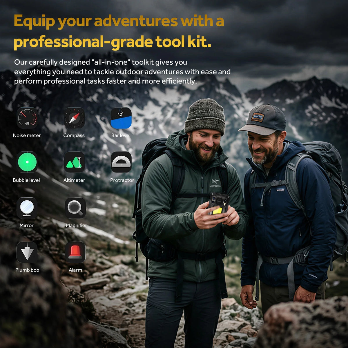 OUKITEL WP61 5G, Teléfono resistente con Android 16 desbloqueado, pantalla de 6,78 pulgadas, 36 GB de RAM + 512 GB de ROM/TF, batería de 20000 mAh/45 W, cámara de 108 MP, IP68/IP69K