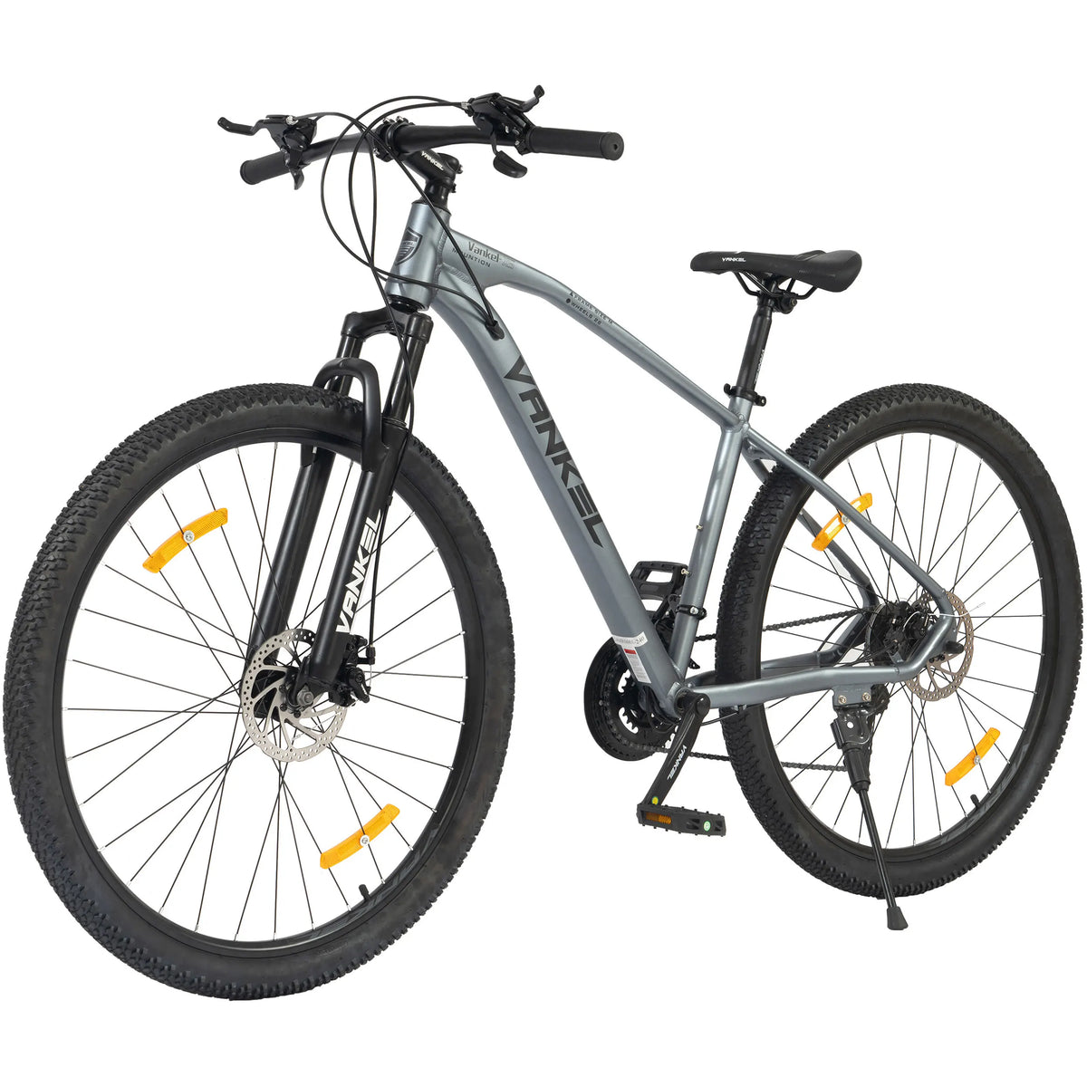 Bicicleta de montaña Vankel de 29 pulgadas para adultos, bicicleta de 21 velocidades con sistema de cambios, freno de disco trasero, regalo de bicicleta para mujeres y hombres que viajan al trabajo
