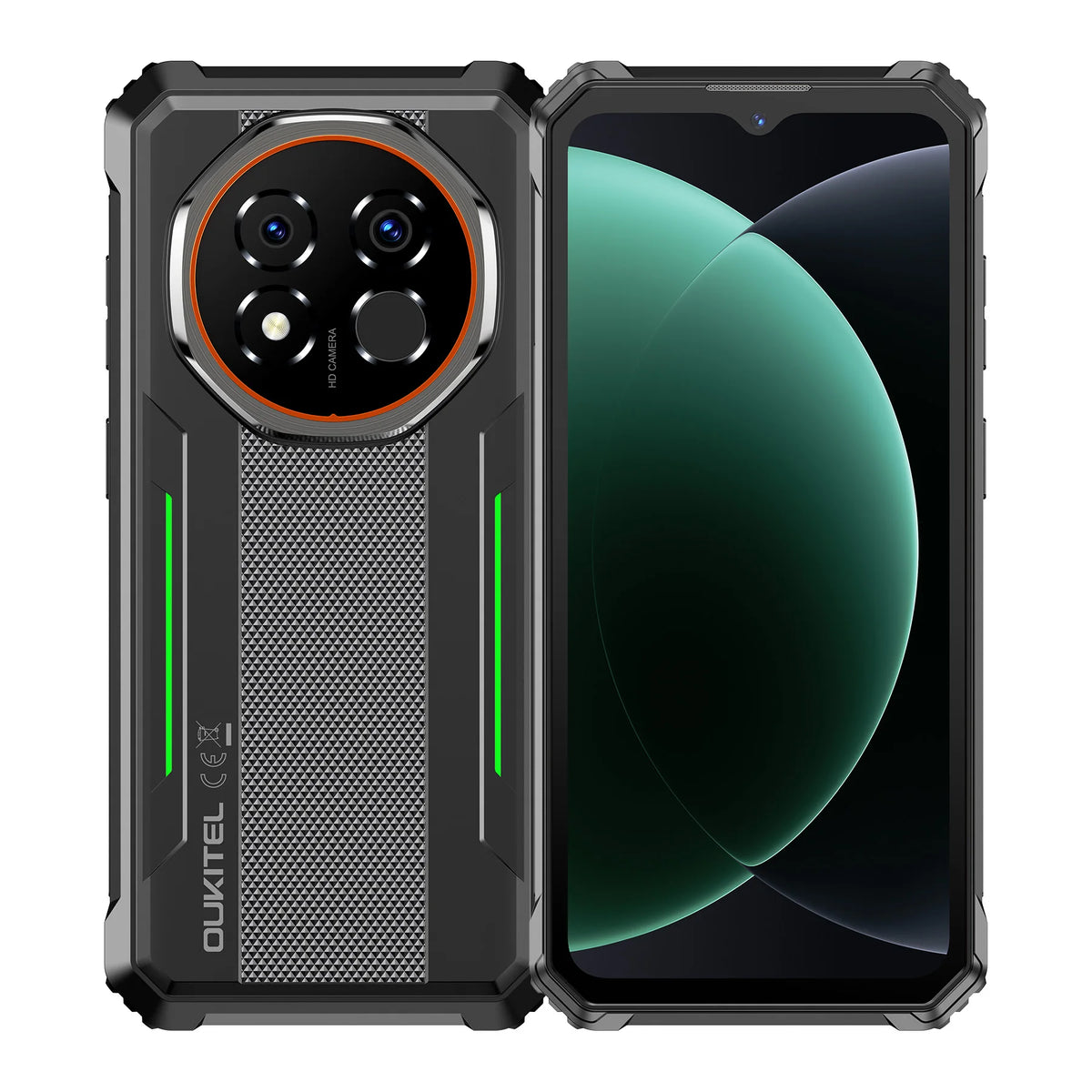 OUKITEL G6 Smartphone Resistente Desbloqueado - 16GB+128GB/256GB, 1TB TF, Pantalla HD de 6.52”, IP68/IP69K, Teléfono Android 16 Resistente, Batería de 10600mAh, 16MP