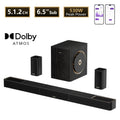 Barra de Sonido ULTIMEA Skywave Series 530W 5.1.2 Canales con Dolby Atmos, Sistema de Sonido Envolvente de Cine en Casa con Subwoofer Inalámbrico de 6.5 Pulgadas