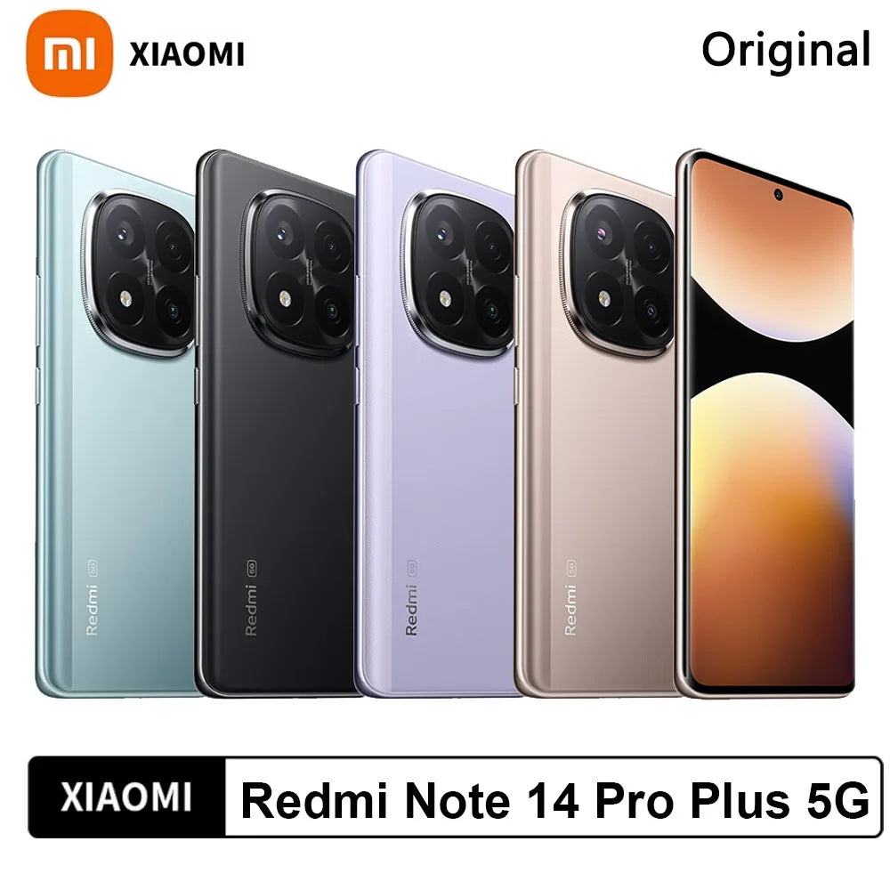 Smartphone Xiaomi Redmi Note 14 Pro Plus 5G Versión Global NFC, procesador Snapdragon® 7s Gen 3, pantalla AMOLED 1,5K de 120Hz, cámara de 200 MP, batería
