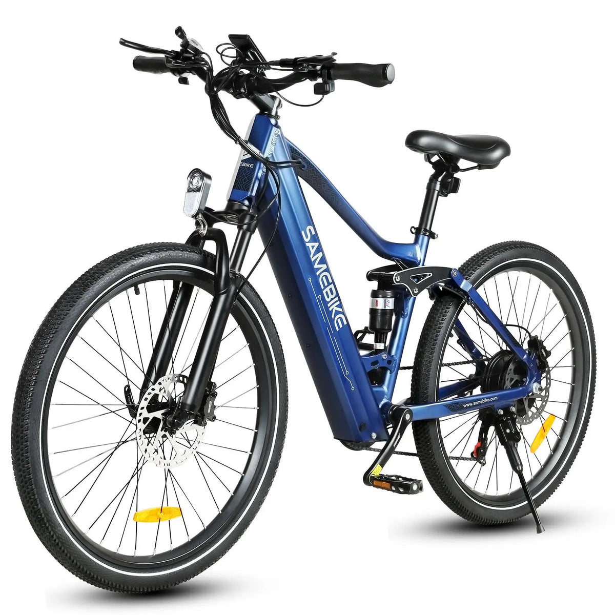 SAMEBIKE XD26-II Electric Mountain Bike, 26-Inch Adult E-Bike, 48V 14Ah Lithium Battery, 60N·m Powerful Motor, Dual-Disc Suspension System, 7-Speed Transmission, Aluminum Frame, Suitable for Urban Commuting and Outdoor Off-R