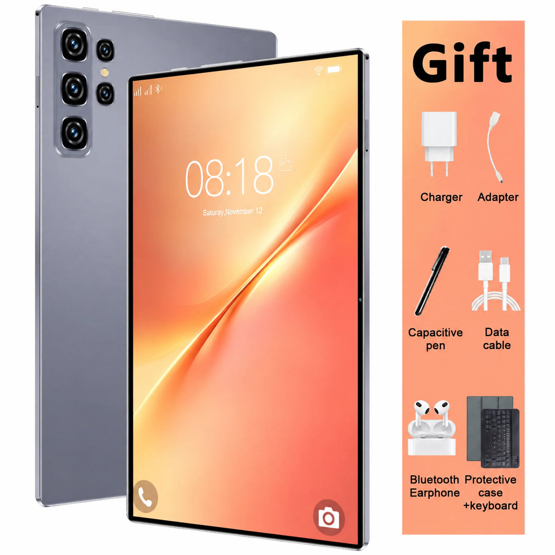 Tablet con 16 GB + 1 TB, cámara de 16 MP + 32 MP, versión global 5G, batería de 20000 mAh, pantalla de 10,36 pulgadas, Android 13, WPS, WiFi 5G, Bluetooth, doble SIM, función de llamadas telefónicas.