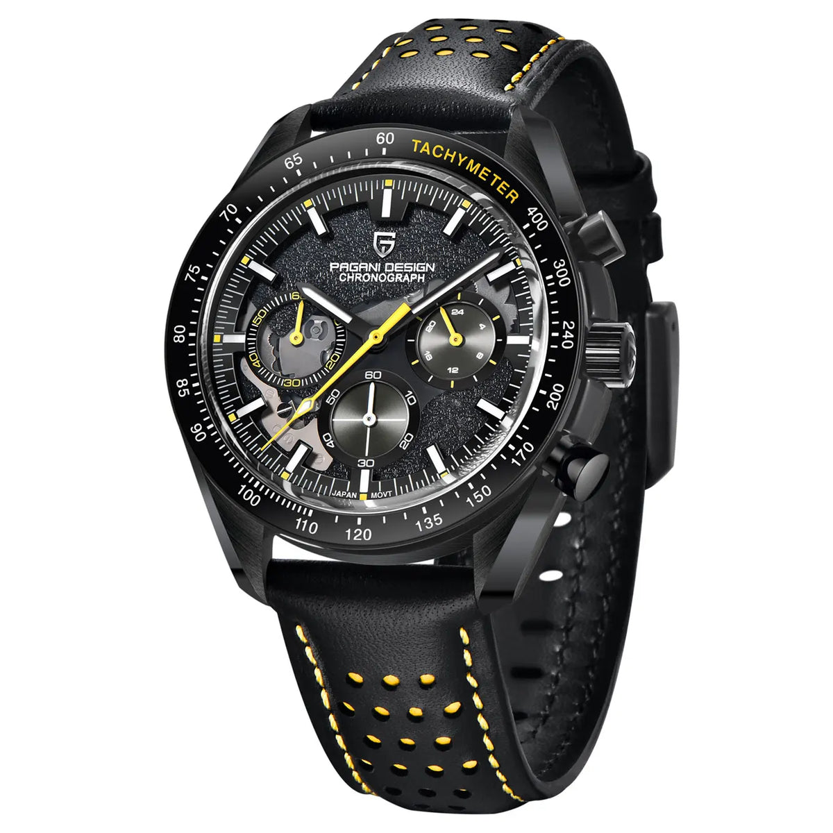 2026 New PAGANI DESIGN Moon Men's Watches Top Luxury Quartz Watch For Men Chronograph AR Sapphire Mirror Waterproof Leather Gift